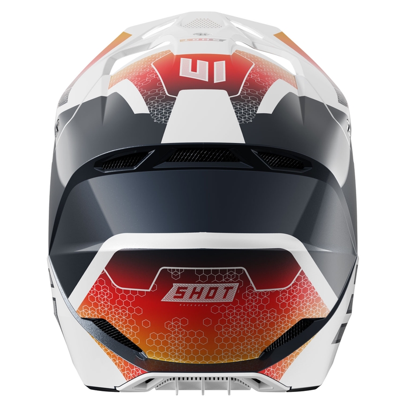 Casque motocross enfant Shot Furious Phaser bleu-rouge
