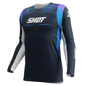 Maillot motocross enfant Shot Contact Apex bleu