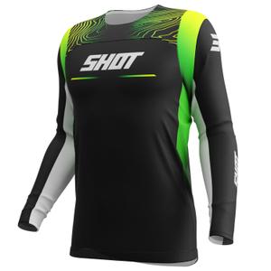 Maillot motocross enfant Shot Contact Apex jaune fluo