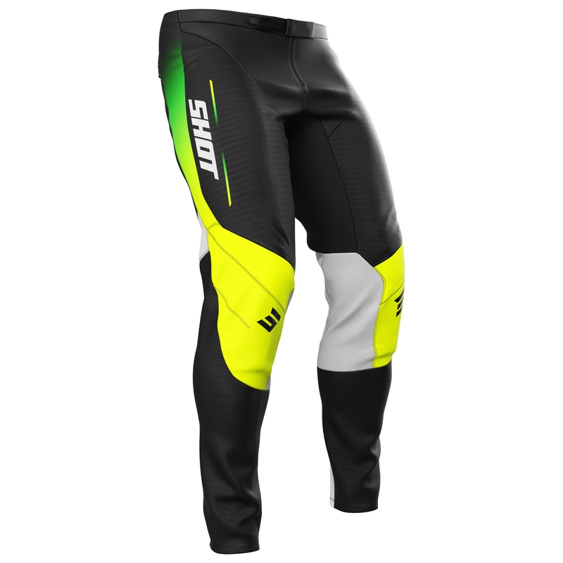 Pantalon motocross enfant Shot Contact Apex jaune fluo