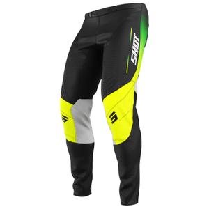 Pantalon motocross enfant Shot Contact Apex jaune fluo