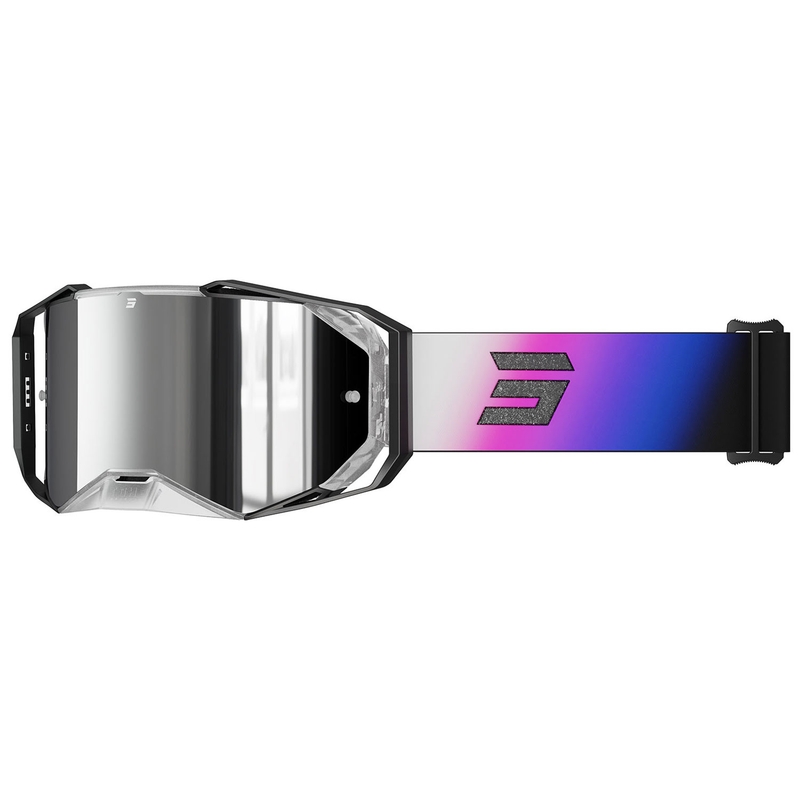 Lunettes cross Shot Lite Astral bleu-rose avec plexiglas iridium argenté