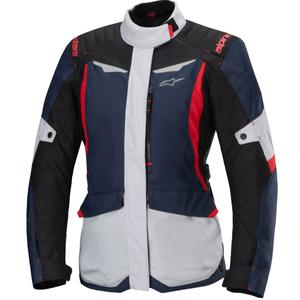 Blouson moto femme Alpinestars Stella ST-1 Waterproof bleu-noir-rouge