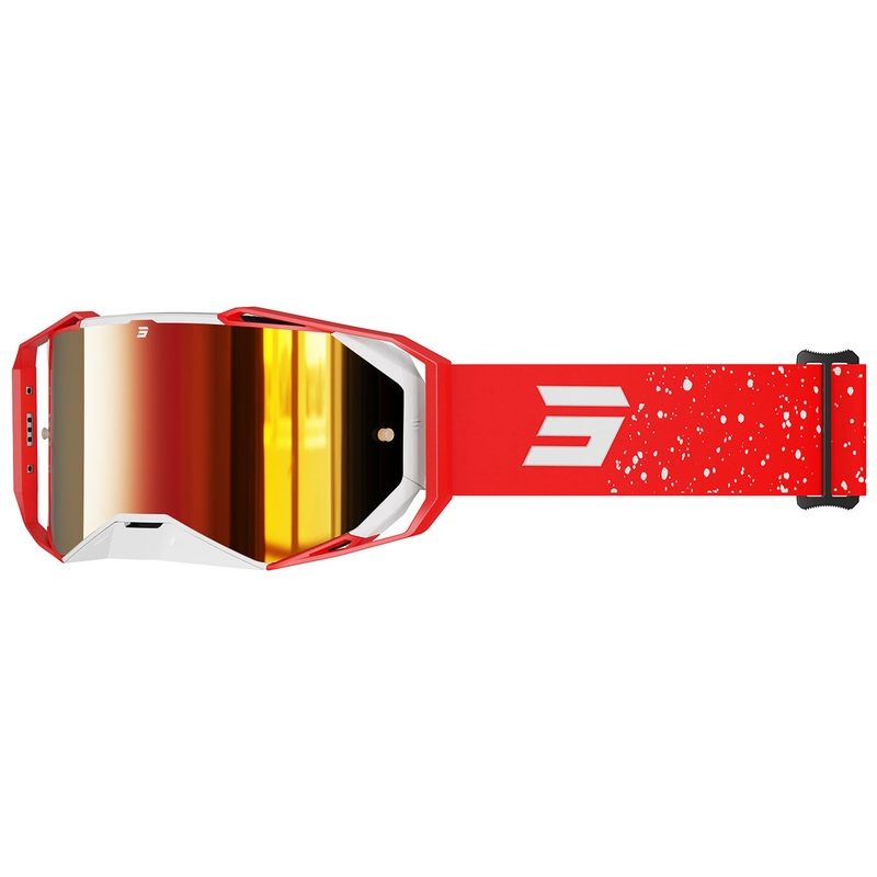 Lunettes cross Shot Lite Mist rouge avec plexiglas iridium rouge