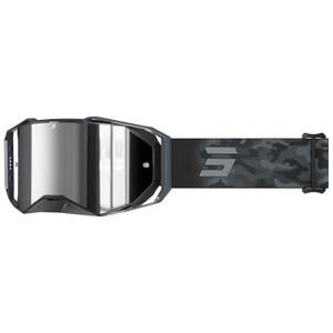 Lunettes cross Shot Lite Patrol grises avec plexiglas iridium argenté