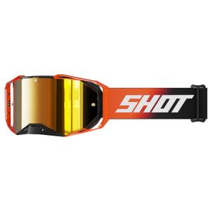 Lunettes de motocross Shot Lite Orange uni avec plexiglas iridium orange