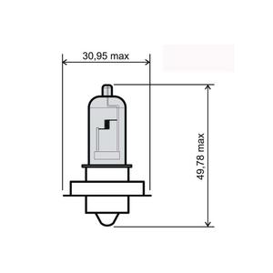 Žárovka RMS 12V 15W, P26S bílá