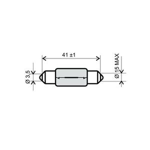 Lamp RMS T15x44 12V 15W