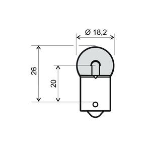 Lamp RMS BA15S 12V 5W