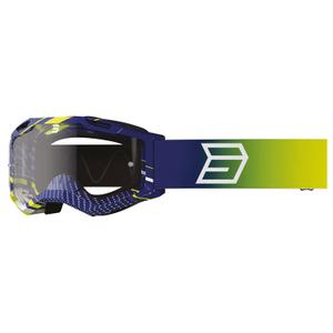 Lunettes de motocross enfant Shot Rocket Kid 2.0 drop bleu avec plexiglas transparent