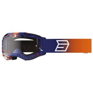 Lunettes de motocross enfant Shot Rocket Kid 2.0 drop orange avec plexiglas transparent