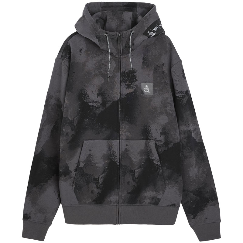 Sweat DAKAR Zip H24 PT noir-gris