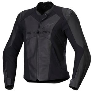 Blouson Moto Cuir Femme Alpinestars Stella Faster 3 Noir-Noir