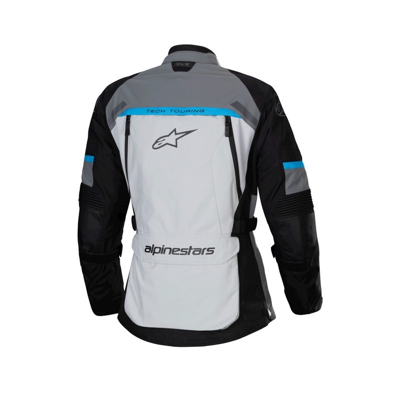 Blouson moto femme Alpinestars Stella Bogota PRO Drystar gris-noir-bleu