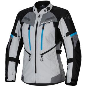 Blouson moto femme Alpinestars Stella Bogota PRO Drystar gris-noir-bleu