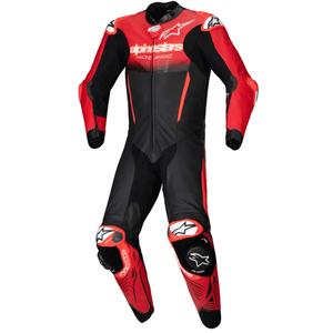 Combinaison en cuir une pièce Alpinestars GP-R7 Tech-Air ready/compatible noir-rouge