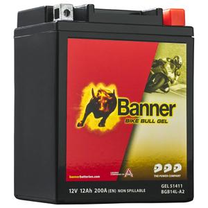 Batterie moto gel Banner Bike Bull GEL 514 11/BGB14L-A2 - GB14L-A2 12V, 12Ah, 200A
