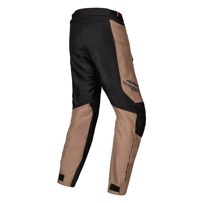 Pantalon moto imperméable Alpinestars ST-1 kaki-sable-noir-rouge fluo