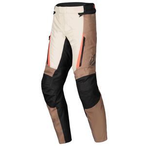 Pantalon moto imperméable Alpinestars ST-1 kaki-sable-noir-rouge fluo