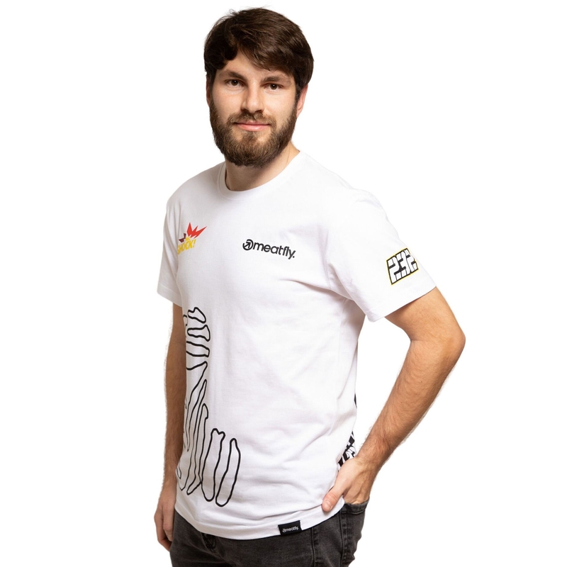Tee shirt Meatfly Big Shock Dakar blanc