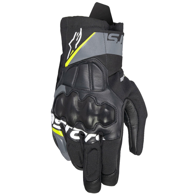 Gants moto Alpinestars Corozal 3 Drystar noir-gris-jaune fluo