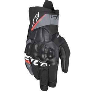 Gants moto Alpinestars Corozal 3 Drystar noir-gris-rouge fluo