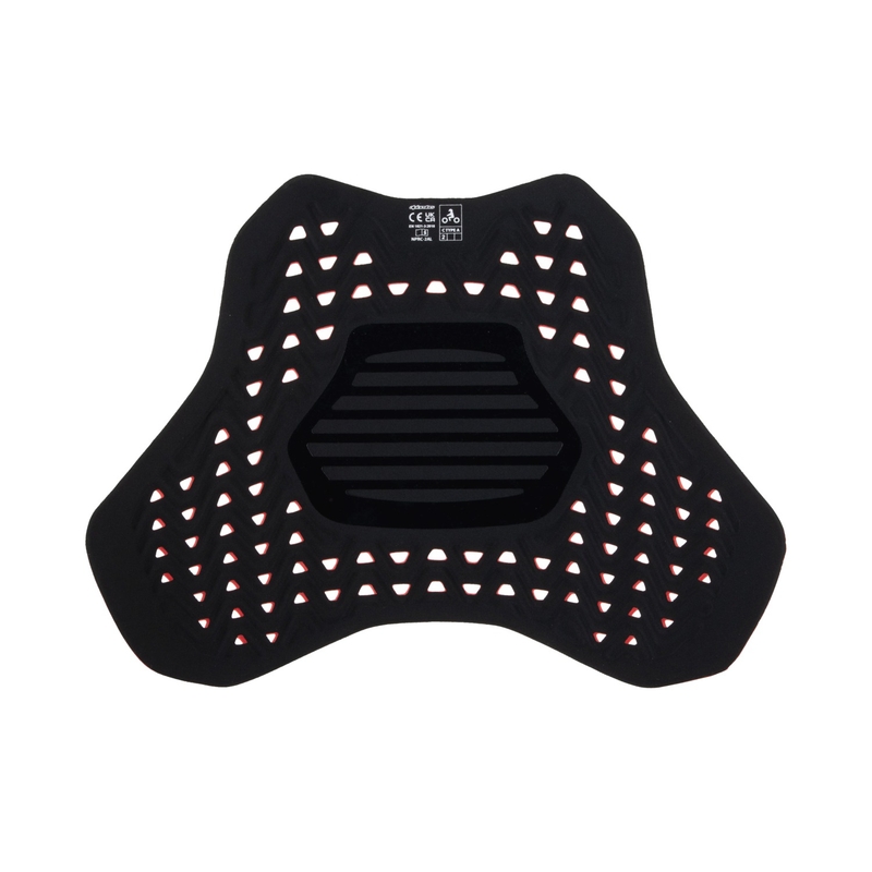 Plastron Alpinestars Nucleon Plasma Racing insert avec Velcro rouge-noir