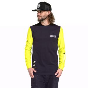 T-shirt manches longues Meatfly Appex jaune fluo-noir