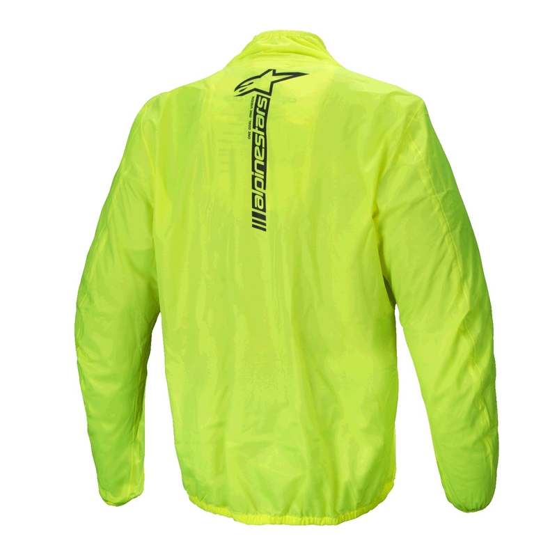 Veste imperméable Alpinestars Hurricane Rain 2 jaune fluo