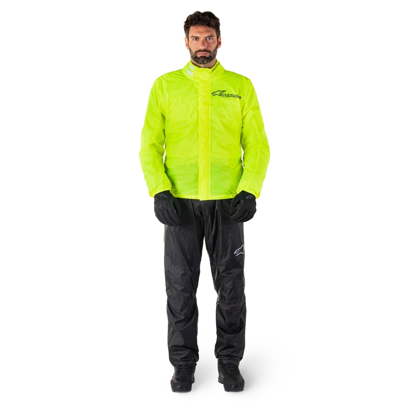 Veste imperméable Alpinestars Hurricane Rain 2 jaune fluo