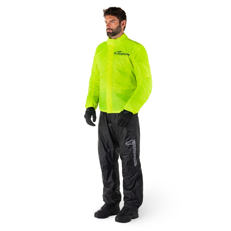 Veste imperméable Alpinestars Hurricane Rain 2 jaune fluo