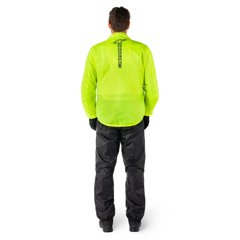 Veste imperméable Alpinestars Hurricane Rain 2 jaune fluo