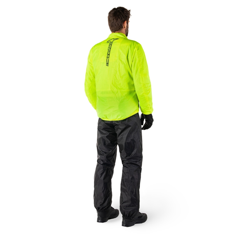 Veste imperméable Alpinestars Hurricane Rain 2 jaune fluo