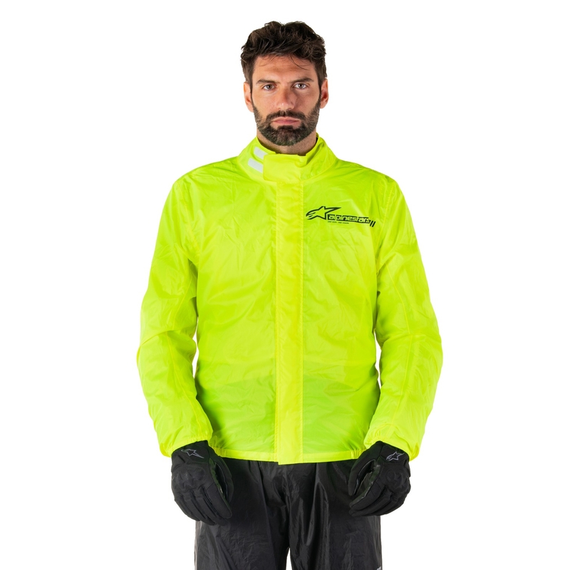 Veste imperméable Alpinestars Hurricane Rain 2 jaune fluo