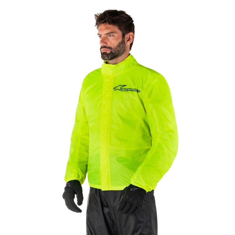 Veste imperméable Alpinestars Hurricane Rain 2 jaune fluo