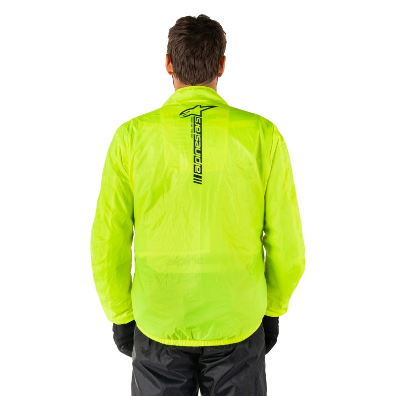 Veste imperméable Alpinestars Hurricane Rain 2 jaune fluo