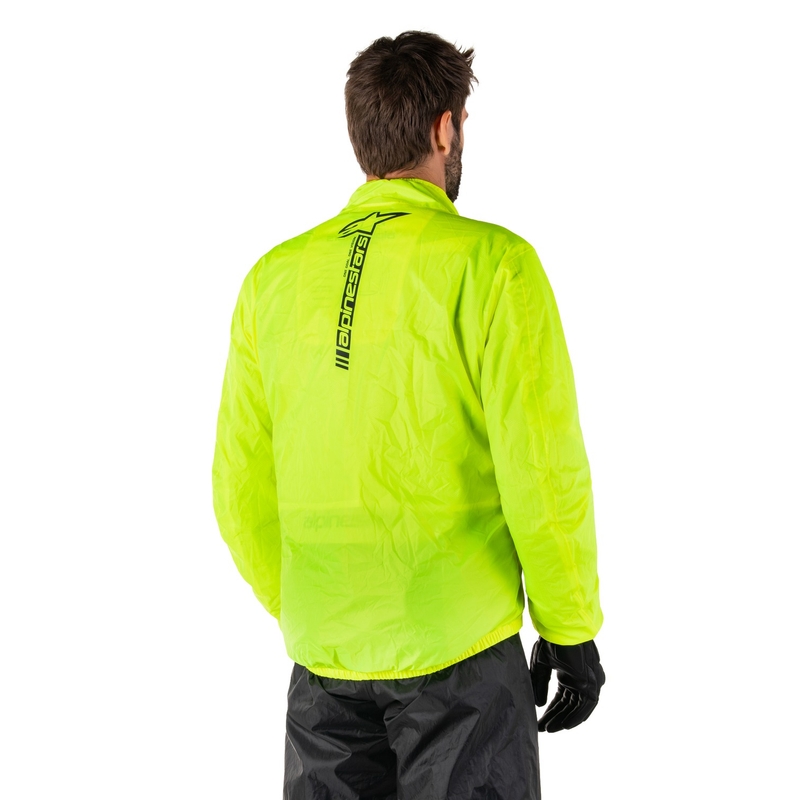 Veste imperméable Alpinestars Hurricane Rain 2 jaune fluo