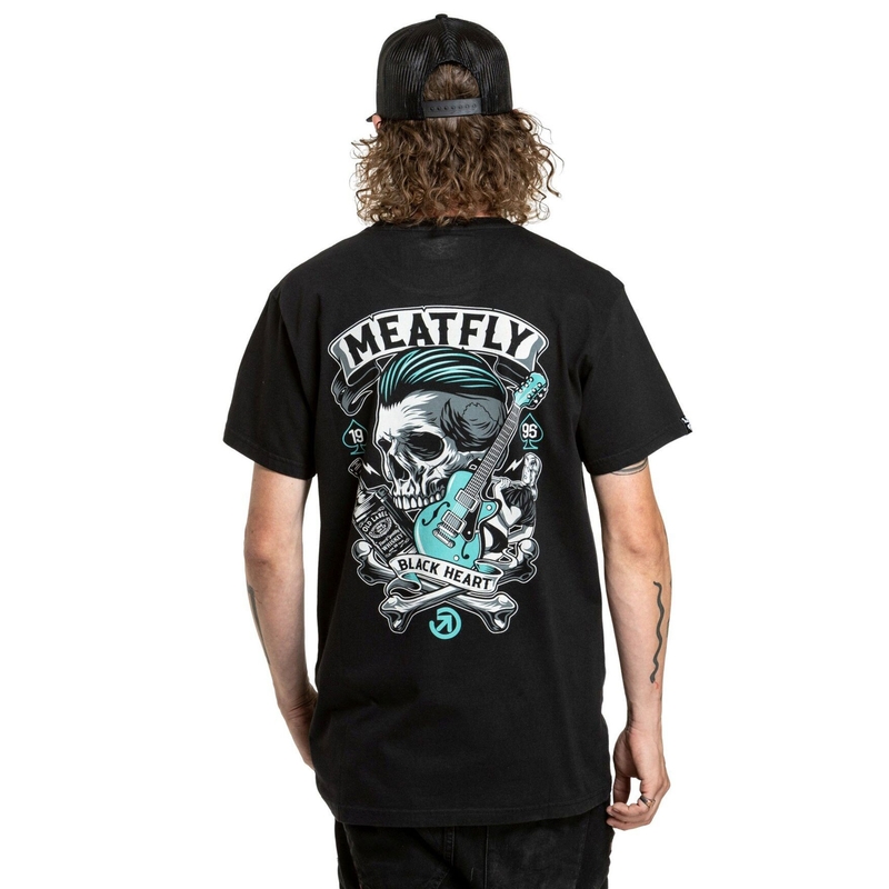 T-shirt Meatfly Whiskey Boy noir