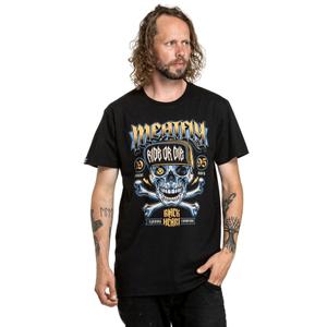 Tee shirt Meatfly Whiskey Crossbones noir