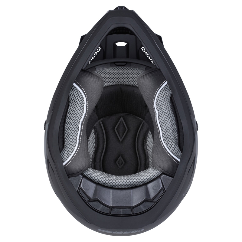 Casque Moto Motocross Cassida Cross Cup 2 Napa Rouge Perle-Violet-Noir