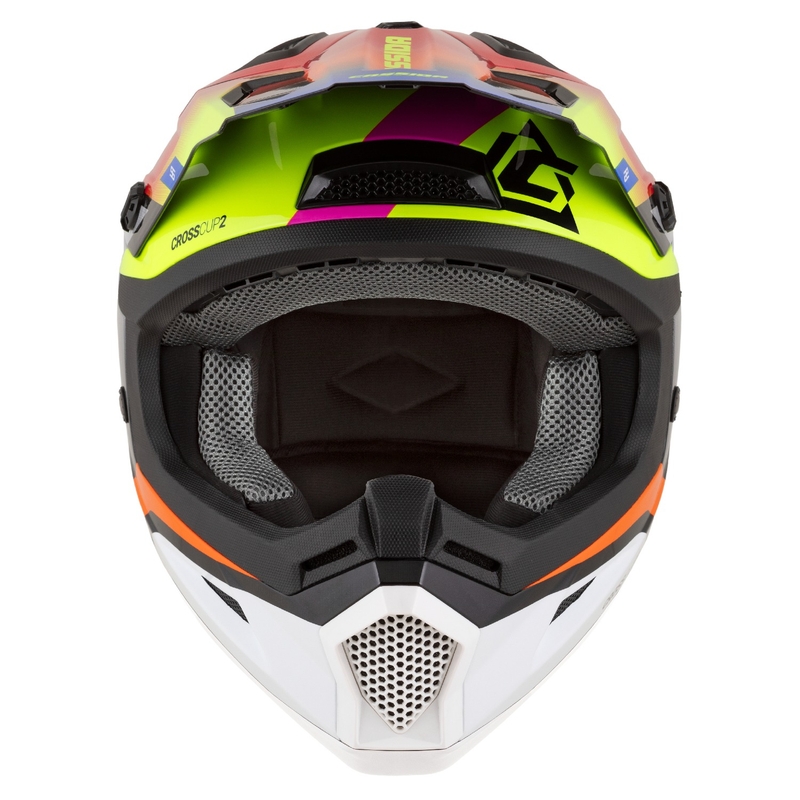Casque moto cross Cassida Cross Cup 2 Napa perle multicolore
