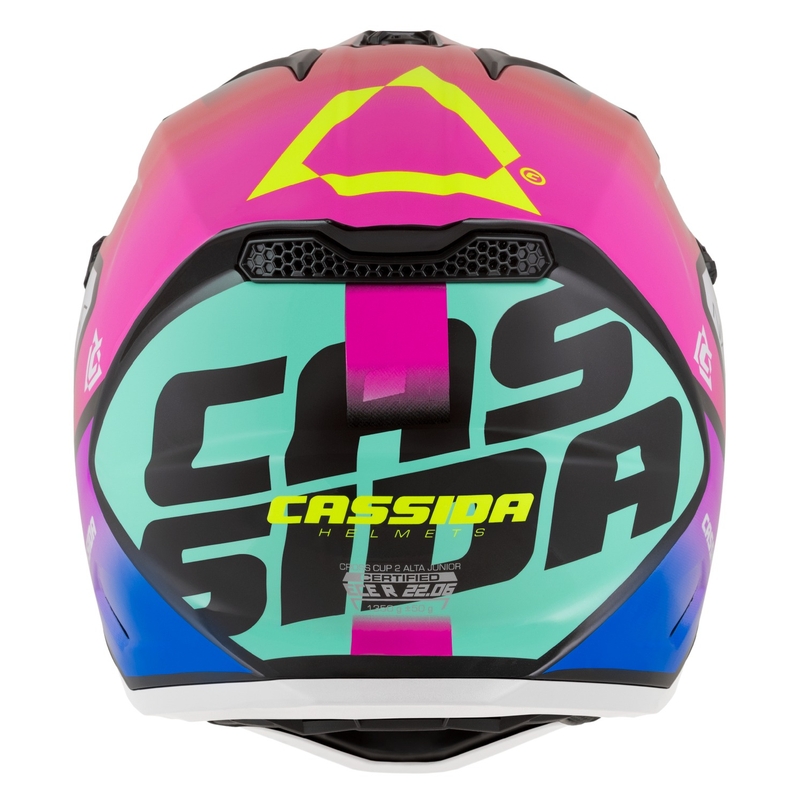 Casque de motocross enfant Cassida Cross Cup 2 Napa Pearl multicolore