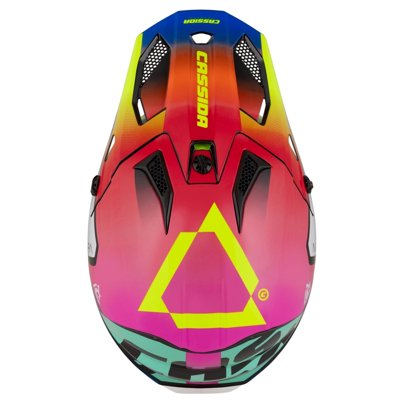 Casque de motocross enfant Cassida Cross Cup 2 Napa Pearl multicolore