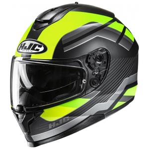 Casque moto intégral HJC C70N Belis MC3HSF jaune fluo-noir