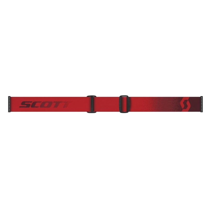 Lunettes de motocross SCOTT Fury CH rouge avec plexiglas argenté