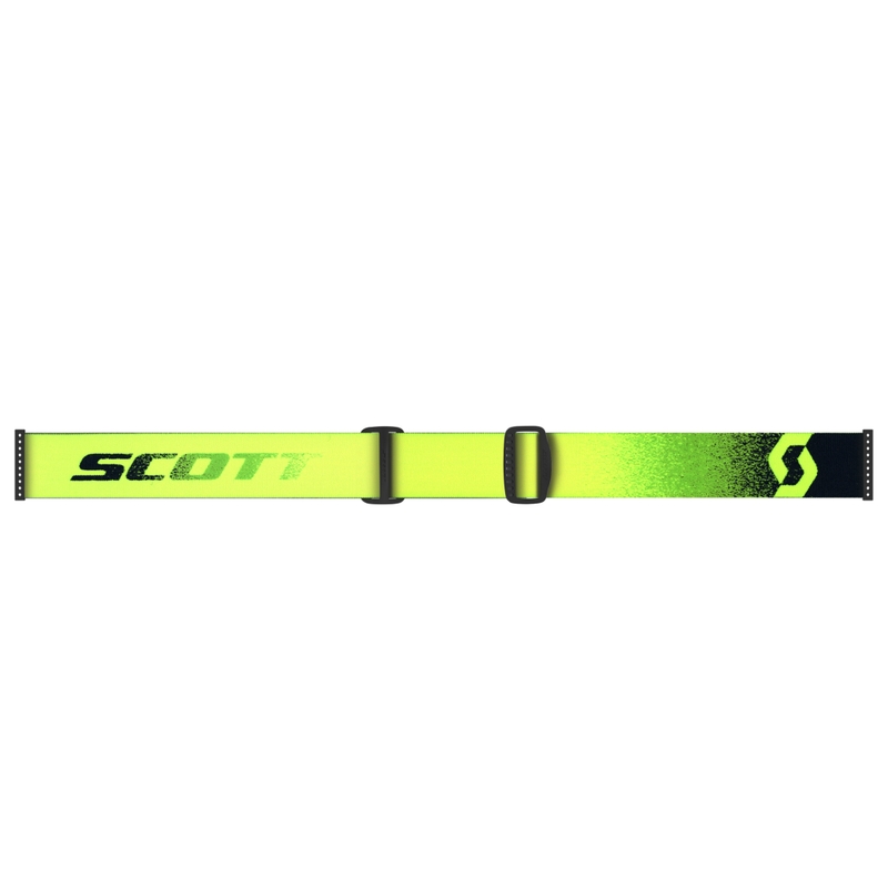 Lunettes motocross SCOTT Fury WFS vert-jaune fluo avec plexiglas transparent