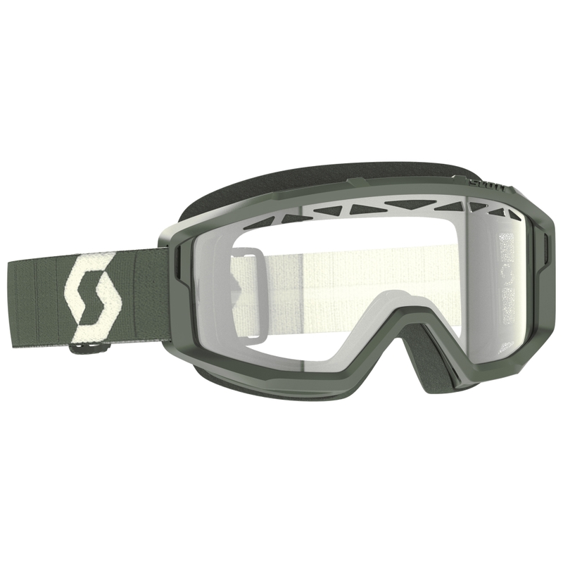 Lunettes de motocross SCOTT Primal Enduro kaki avec plexiglas transparent