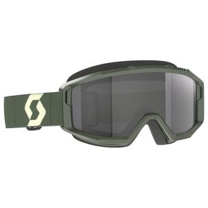 Lunettes de motocross SCOTT Primal Sand Dust kaki avec plexiglas gris