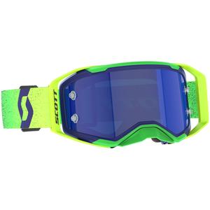 Lunettes de motocross SCOTT Prospect 2.0 AMP Violet-Jaune Fluo avec Plexiglas Miroir Bleu