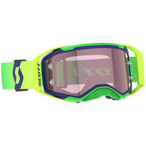 Lunettes motocross SCOTT Prospect 2.0 AMP violet-jaune fluo avec plexiglas rose